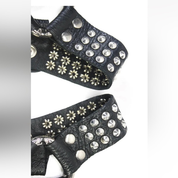 Zadig & Voltaire changeable studded buckle soft leather boots - Picture 6 of 15